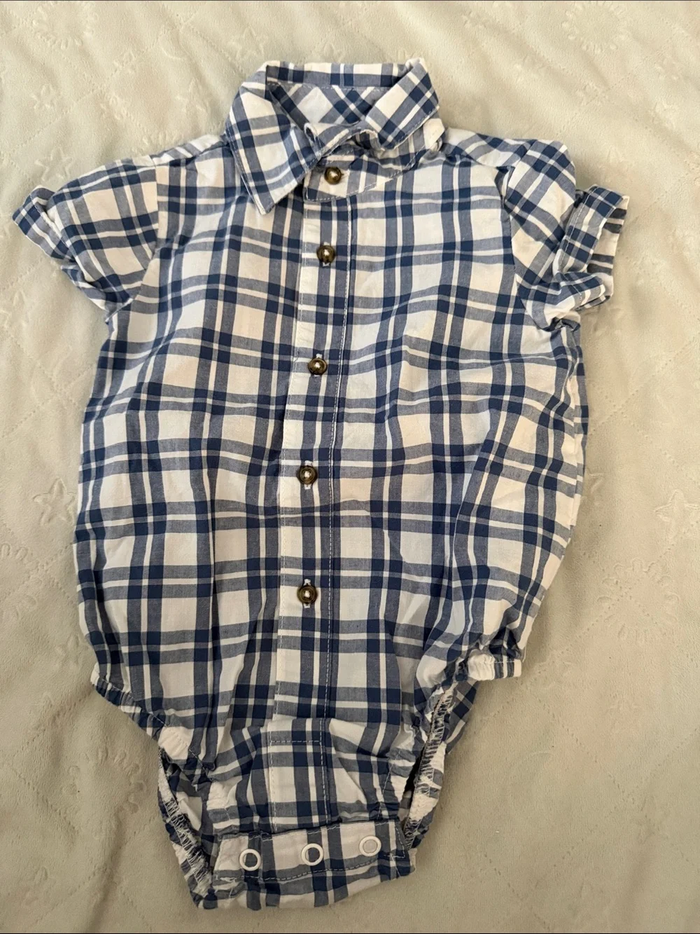Gymboree Plaid Button-Front Baby Shirts in Red, Blue & Yellow 3-6 months